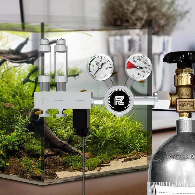Alt view image 7 of 7 - CGA320 Pro Dual-Stage CO2 Regulator for Aquarium Plant Tanks