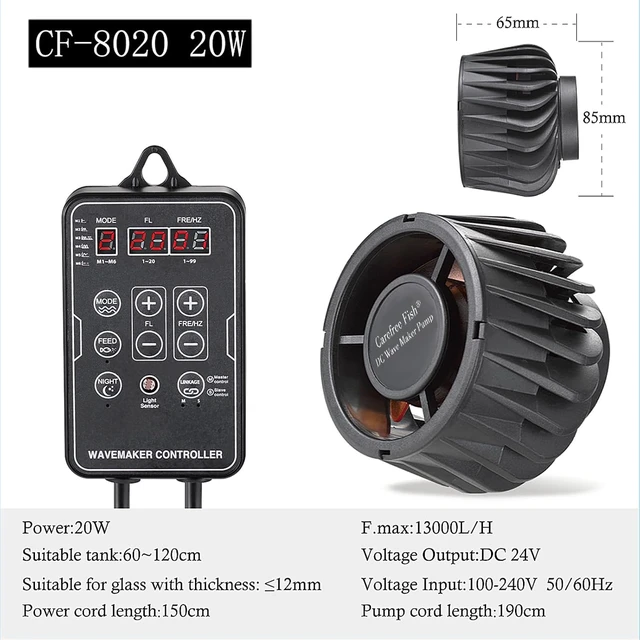 Alt view image 6 of 7 - 3600 GPH DC24V Magnetic Wave Maker for Aquarium, 20W