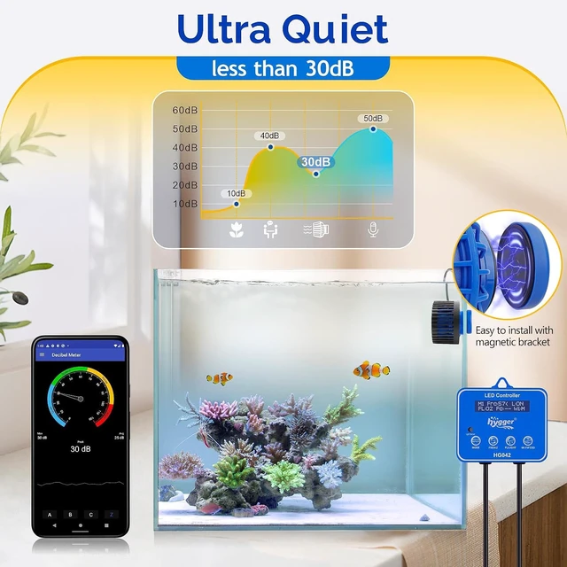 Alt view image 5 of 7 - 3400 GPH Strong Magnetic DC Wave Maker with Guard & Controller Adjustable Aquarium Circulation Pump for 75-220 Gallon Freshwater & Saltwater Tanks