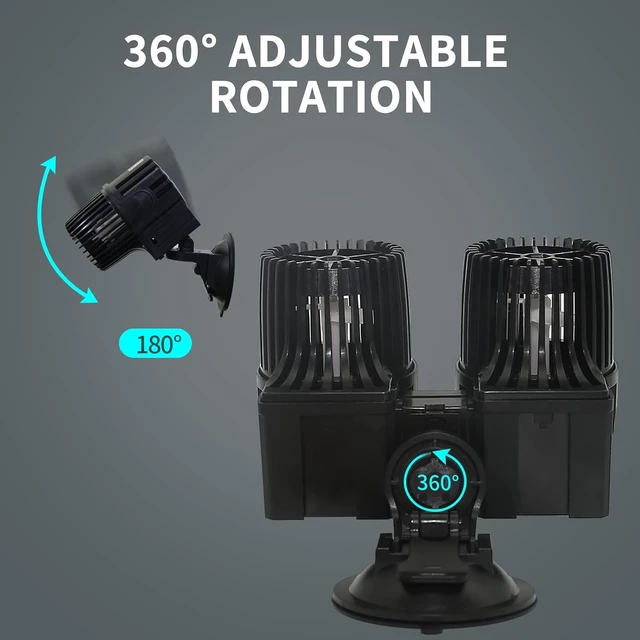 Alt view image 4 of 7 - 360° Wave Maker 6340 GPH Aquarium Circulation Pump