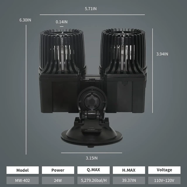 Alt view image 6 of 7 - 360° Wave Maker 6340 GPH Aquarium Circulation Pump