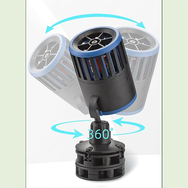 Alt view image 4 of 7 - 5400 GPH Magnetic Dual Powerheads, 25W Quiet Strong Submersible Circulation Pump & Wave Maker for 30~300 Gal Freshwater & Saltwater Tanks