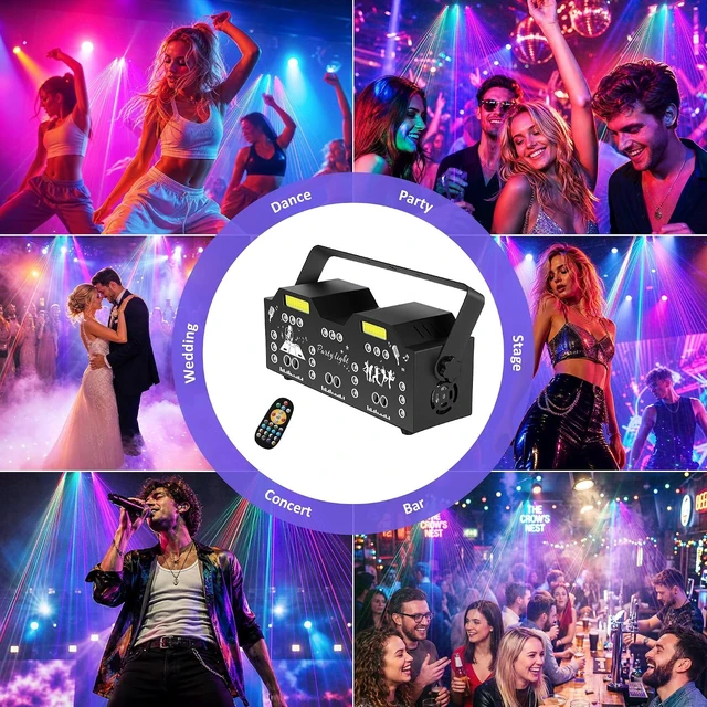 Alt view image 7 of 7 - Laser-Effect DJ Party Lights