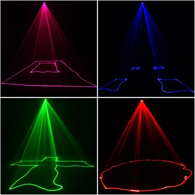 Alt view image 4 of 7 - Professional RGB Laser Party Lights with DMX512 Remote Control & Sound Activation Beam Effect Projector Lighting for Shows, KTV, Bars, Clubs, Dances & Mobile DJs