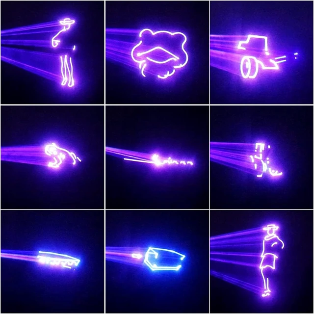 Alt view image 2 of 7 - RGB 3D Animation Beam Laser Party Lights with DMX512, Sound Activation & Remote Control Patterns for Festivals, Bars, Nightclubs, Weddings, Live Shows & Churches