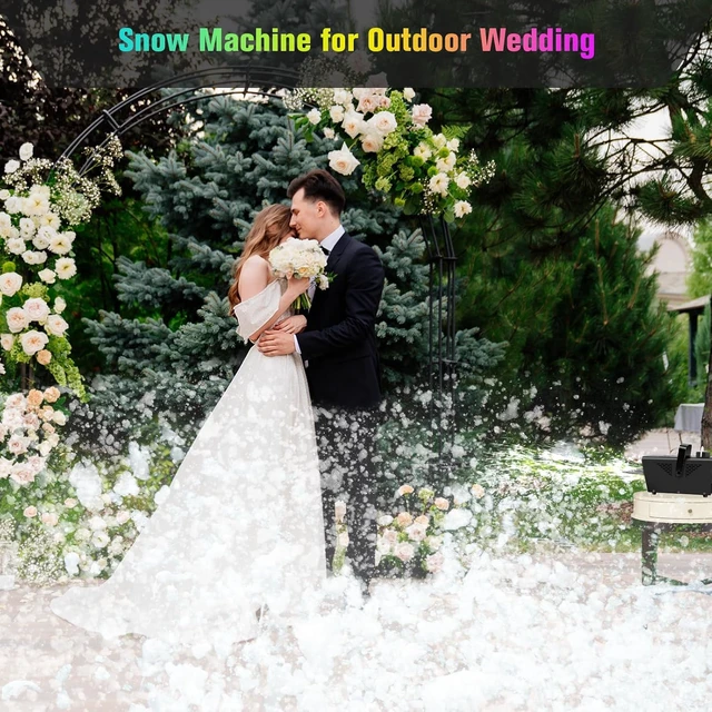 Alt view image 3 of 7 - 800W Snow Machine with Remote Control for Indoor & Outdoor