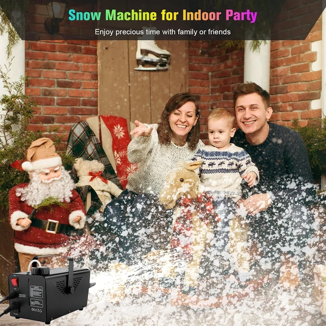 Alt view image 5 of 7 - 800W Snow Machine with Remote Control for Indoor & Outdoor