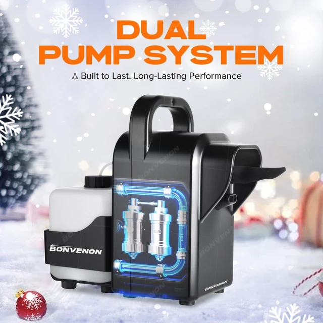 Alt view image 4 of 7 - 900W Low-Noise Foam Snow Machine with Remote Control & Adjustable Snowflake Effect Indoor/Outdoor Artificial Snow Maker for Weddings, Stage, Theater & Party Decor