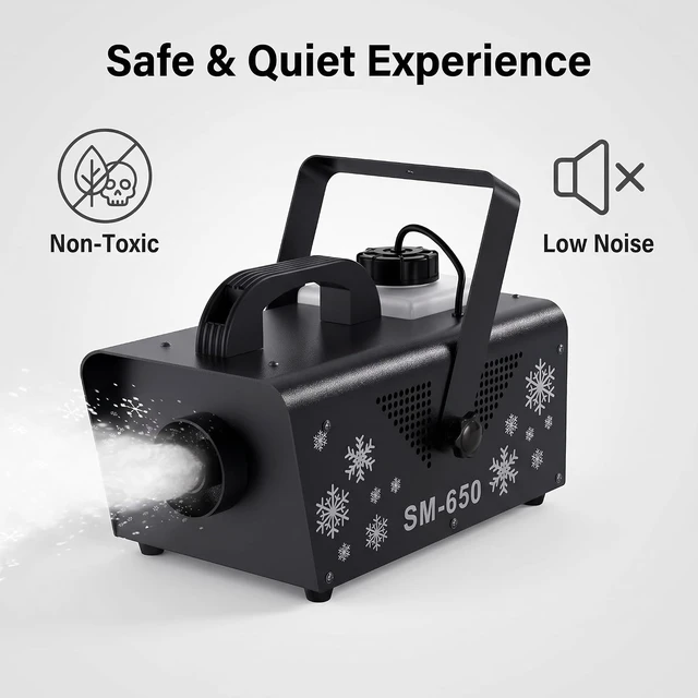 Alt view image 2 of 7 - 650W Snow Machine with Remote Fake Snow Maker for Christmas Parties