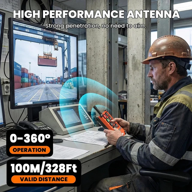 Alt view image 5 of 7 - 8-Button 12V Wireless Crane Remote Control Industrial Channel Electric Lift Hoist Transmitter & Receiver (A Transmitter + 12V Receiver)