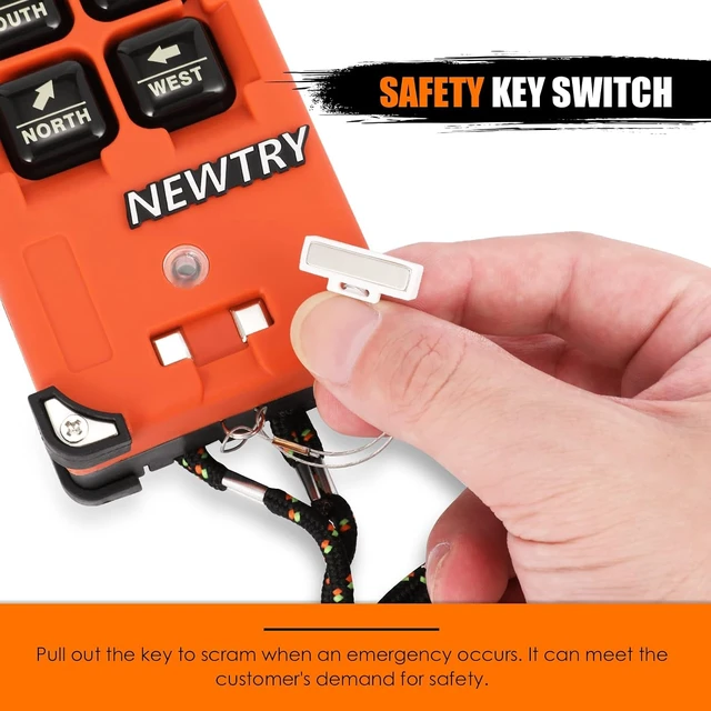 Alt view image 7 of 7 - 8-Button 12V Wireless Crane Remote Control Industrial Channel Electric Lift Hoist Transmitter & Receiver (A Transmitter + 12V Receiver)