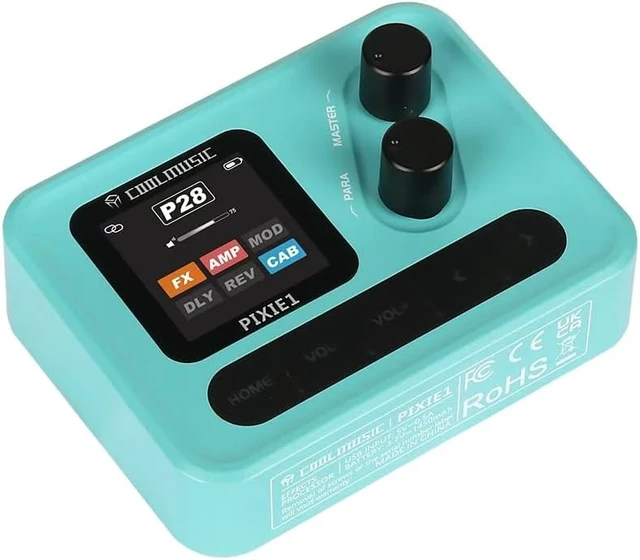 Alt view image 3 of 7 - Electric Guitar Multi-Effects Pedal with IR Cabinet Simulation, Amp Modeling & USB OTG Recording Headphone Output for Live & Studio Use