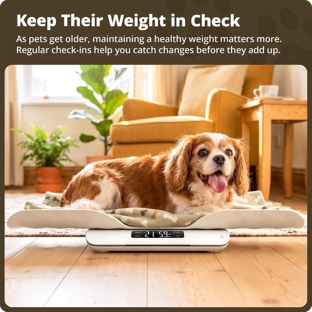 Alt view image 3 of 7 - Digital Pet Scale for Cats, Dogs & Small Animals Wiggle-Proof Design