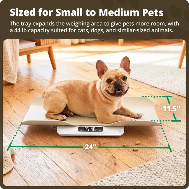 Alt view image 6 of 7 - Digital Pet Scale for Cats, Dogs & Small Animals Wiggle-Proof Design