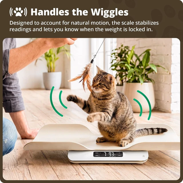 Alt view image 4 of 7 - Digital Pet Scale for Cats, Dogs & Small Animals Wiggle-Proof Design
