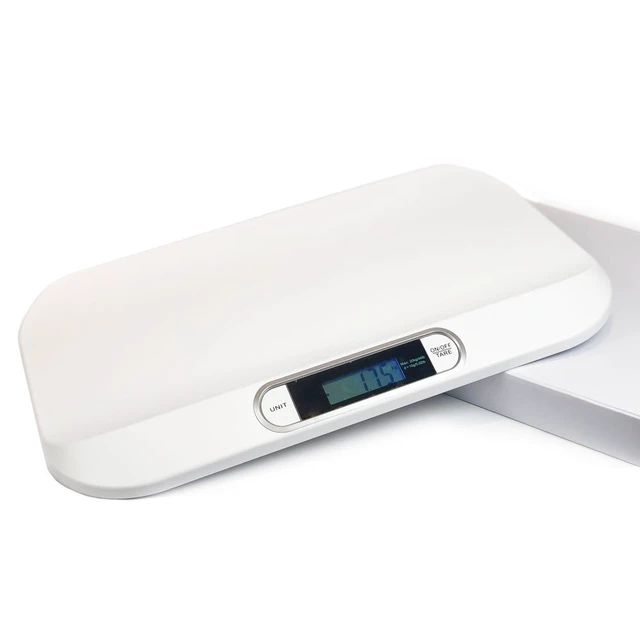 Alt view image 3 of 7 - Portable Digital Dog & Cat Scale with Electronic Display, Weighs Pet Food up to 44 Pounds for Puppy, Kitten, Small Animal, Rabbit & Tortoise