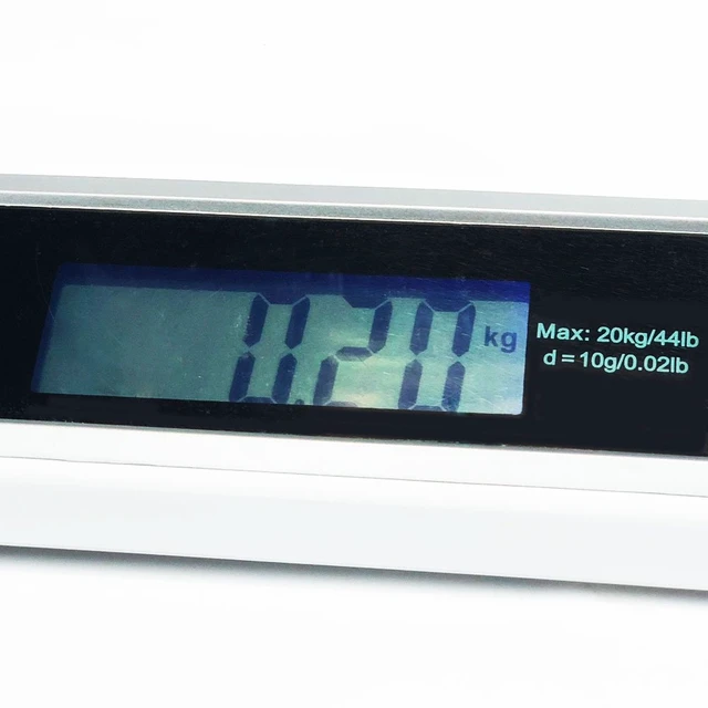 Alt view image 5 of 7 - Portable Digital Dog & Cat Scale with Electronic Display, Weighs Pet Food up to 44 Pounds for Puppy, Kitten, Small Animal, Rabbit & Tortoise
