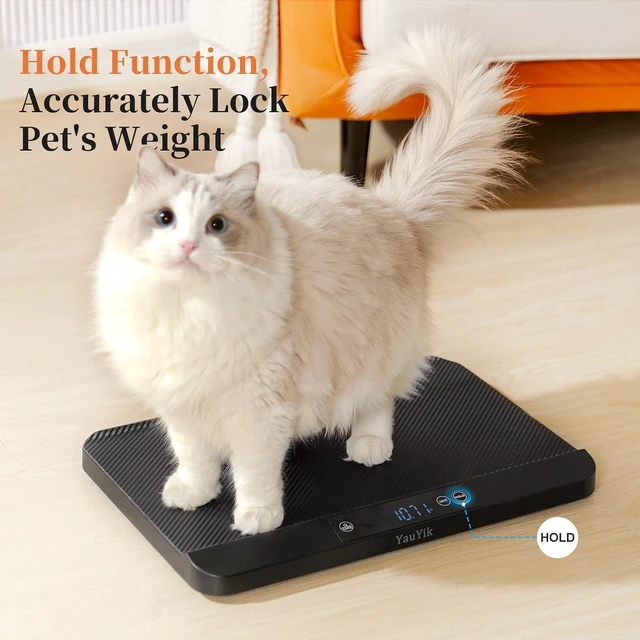 Alt view image 5 of 7 - Digital Pet & Baby Scale with Non-Slip Mat, Up to 88 lb, Black