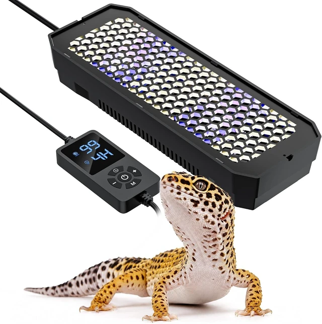Main image of 8-Inch Dimmable LED UVB Reptile Light with Auto Timer