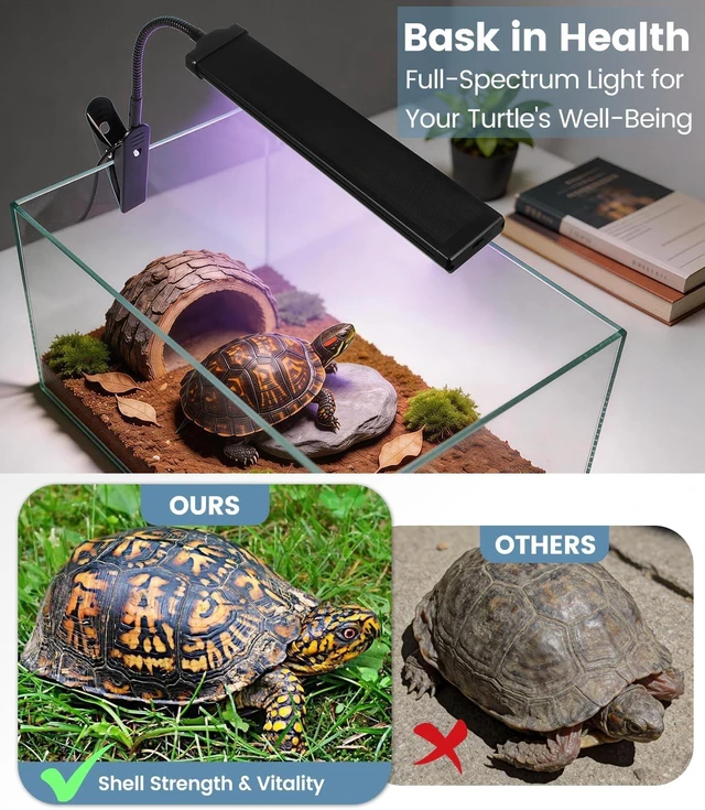 Alt view image 4 of 7 - 10.0 UVB Reptile Light with Timer for Turtle & Bearded Dragon