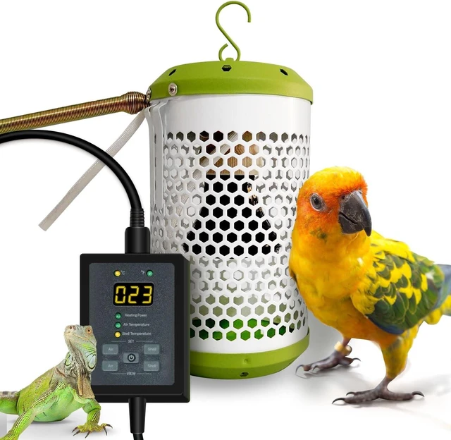 Main image of Smart Bird Cage Warmer with Auto Temperature Control & Anti-Bite Cord Protector Safe to Touch, Reliable 24x7 Heating (Small_50W)
