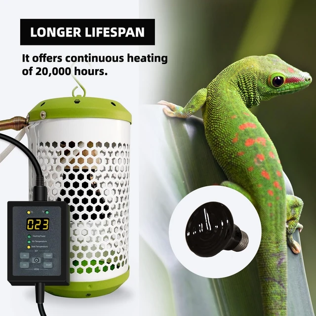 Alt view image 7 of 7 - Smart Bird Cage Warmer with Auto Temperature Control & Anti-Bite Cord Protector Safe to Touch, Reliable 24x7 Heating (Small_50W)