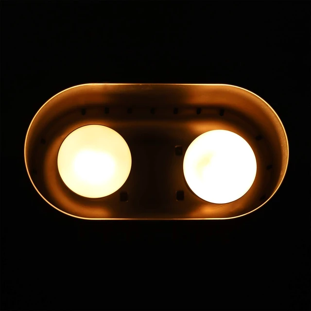 Alt view image 3 of 6 - 15-Inch Dual Reptile Light Fixture Double Heat Lamp