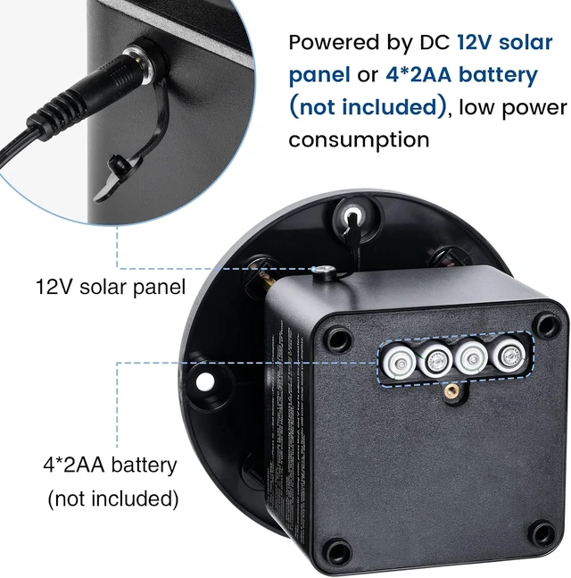 Alt view image 4 of 7 - Automatic Poultry Feeder Motor & Timer Kit with Metal Spin Plate & Adjustable Mount Ideal for Chickens, Ducks & Geese