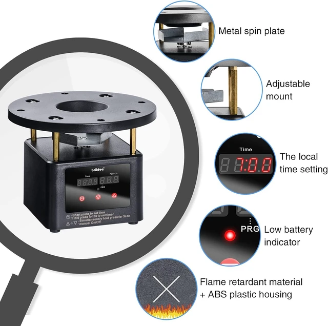 Alt view image 3 of 7 - Automatic Poultry Feeder Motor & Timer Kit with Metal Spin Plate & Adjustable Mount Ideal for Chickens, Ducks & Geese