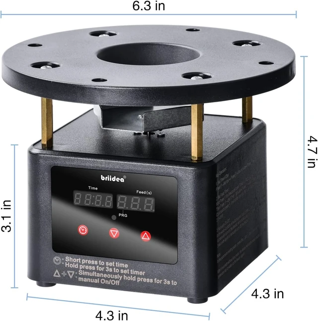 Alt view image 5 of 7 - Automatic Poultry Feeder Motor & Timer Kit with Metal Spin Plate & Adjustable Mount Ideal for Chickens, Ducks & Geese