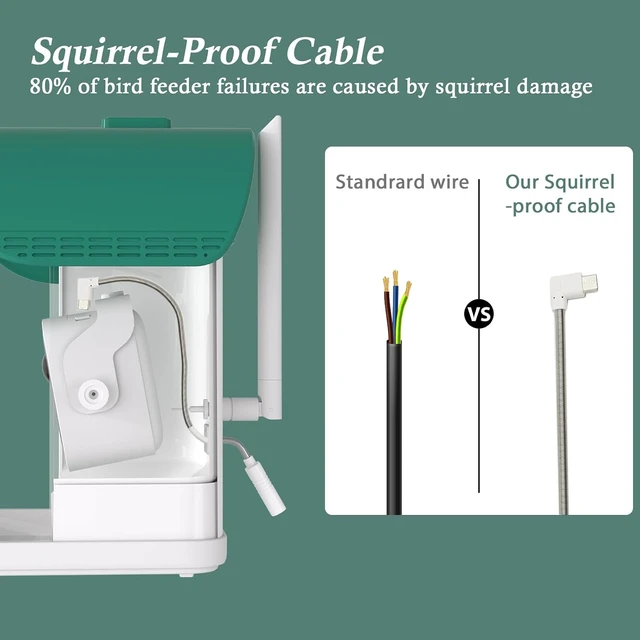 Alt view image 4 of 7 - 3K Smart Bird Feeder Camera with AI Bird Recognition & Instant Alerts