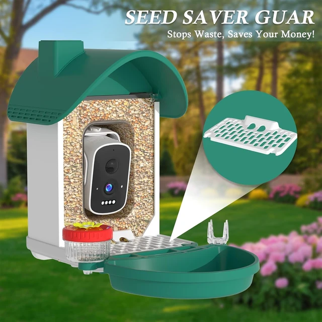 Alt view image 6 of 7 - 3K Smart Bird Feeder Camera with AI Bird Recognition & Instant Alerts