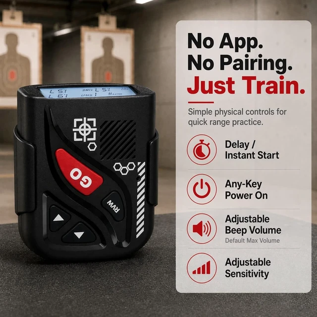 Alt view image 5 of 7 - IPSC Shot Timer for Shooting Training & Range Competition Dry Fire Practice Timer