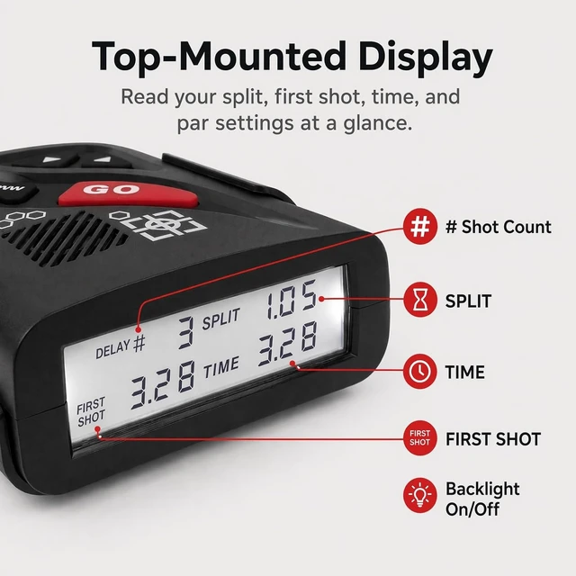 Alt view image 6 of 7 - IPSC Shot Timer for Shooting Training & Range Competition Dry Fire Practice Timer