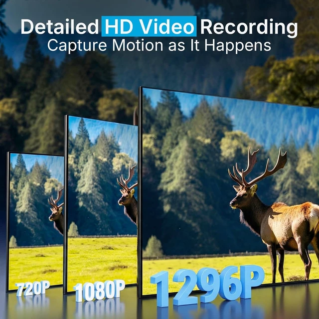Alt view image 7 of 7 - P70 Non-Cellular, Non-WiFi 64MP 1296p Trail Camera with No-Glow IR Night Vision & Motion Activation Waterproof Game Cam for Wildlife, Deer & Hunting