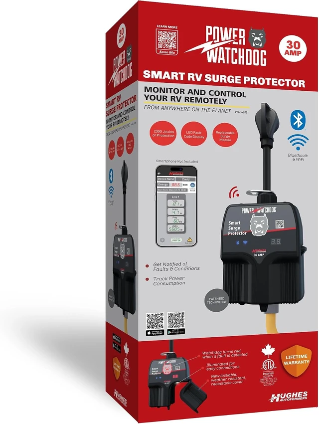 Alt view image 3 of 3 - PWD30W 30A Smart RV Surge Protector with WiFi & Bluetooth