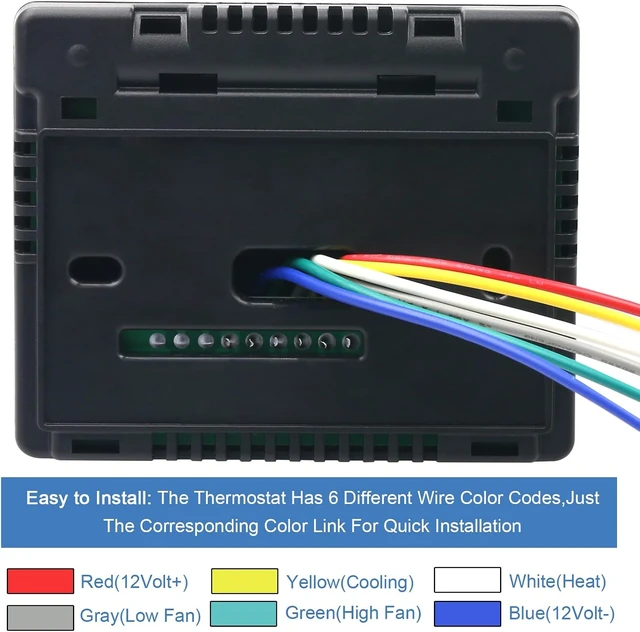 Alt view image 5 of 6 - 7330F3852 Coleman Mach RV Thermostat Single-Stage Heat/Cool Air Conditioner Control, RV Thermostat Replacement