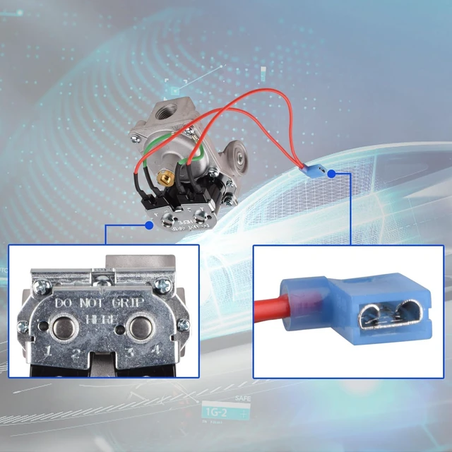Alt view image 2 of 6 - 93844 Dual Solenoid LP Gas Valve for Atwood 6 & 10 Gallon RV Water Heaters Compatible with GC6AA-10E, GC10A-4E, G6A-8E, Replaces 93870, 93321, 92078