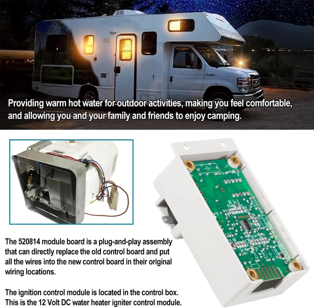 Alt view image 5 of 7 - 520814 Control Circuit Board for Suburban RV Water Heater SW6DE & SW10DE