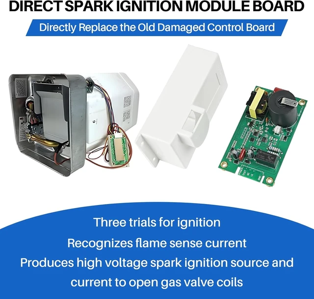 Alt view image 2 of 7 - Suburban SW RV Water Heater Ignition Control Board 520814