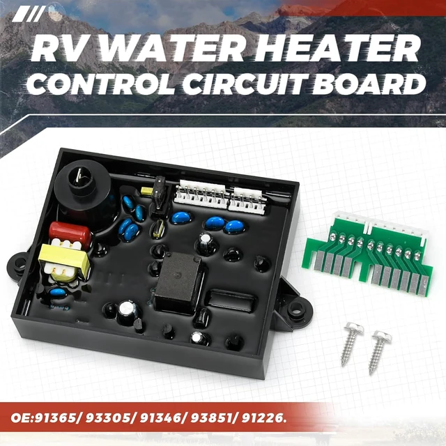 Alt view image 2 of 7 - RV Water Heater Control Circuit Board with Fuse Electric 12VDC Gas, Compatible with Atwood Dometic 91226, 93305, 93851, 91346, 91365, GC10A-4E, GC6AA-10E, GCH6A-10E, GCH10A-4E, WH6GEA XT, WH10GEA