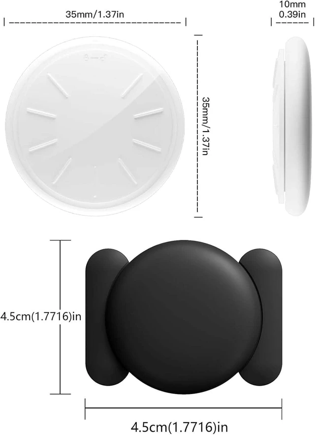 Alt view image 7 of 7 - 2-Pack Mini Hidden GPS Tracker with Magnetic Case Find My (iOS Only), No Monthly Fee or Subscription, for Vehicles