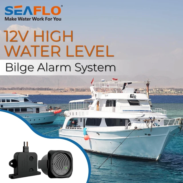 Alt view image 2 of 7 - 12V 95dB High Water Level Bilge Alarm System with Solid-State Switch