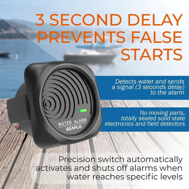 Alt view image 3 of 7 - 12V 95dB High Water Level Bilge Alarm System with Solid-State Switch