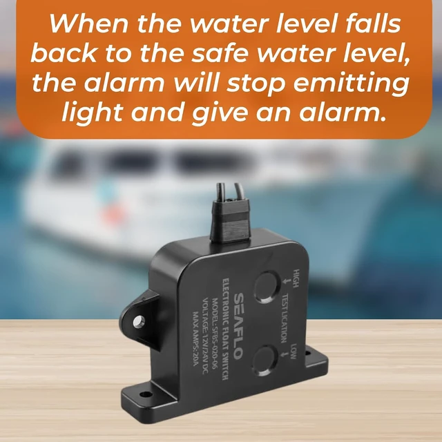 Alt view image 5 of 7 - 12V 95dB High Water Level Bilge Alarm System with Solid-State Switch