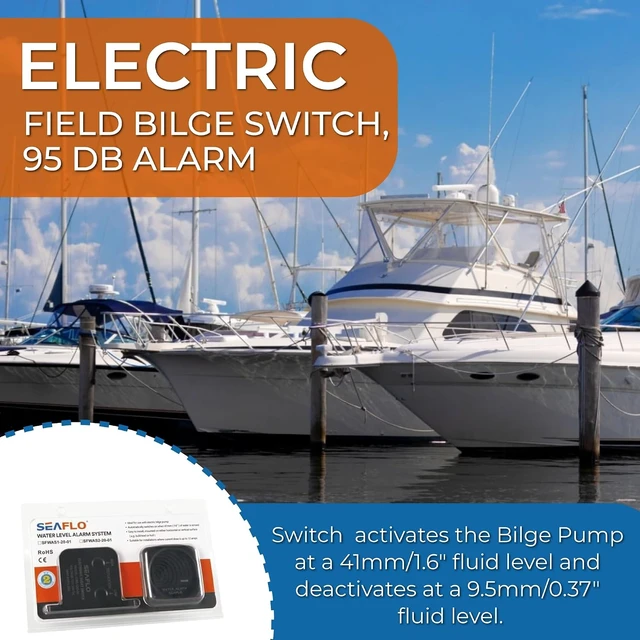 Alt view image 6 of 7 - 12V 95dB High Water Level Bilge Alarm System with Solid-State Switch