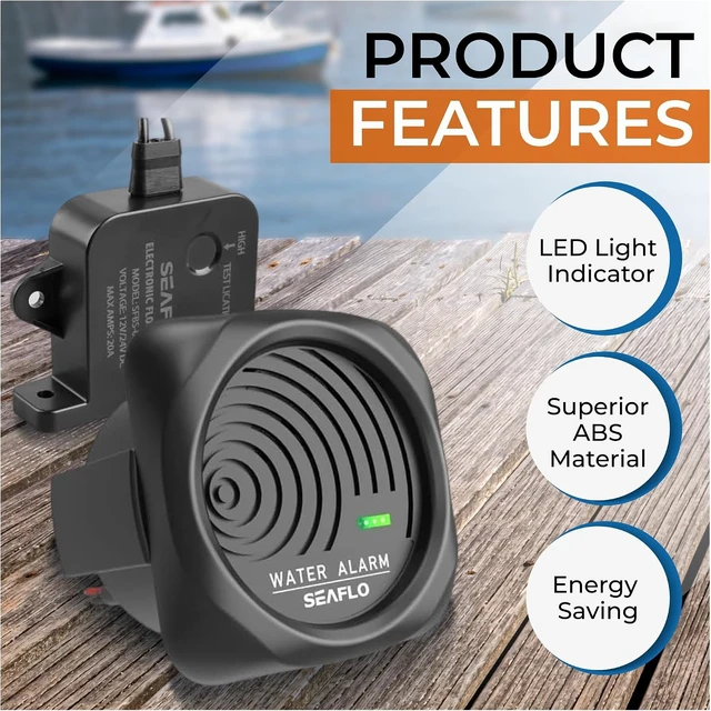 Alt view image 7 of 7 - 12V 95dB High Water Level Bilge Alarm System with Solid-State Switch