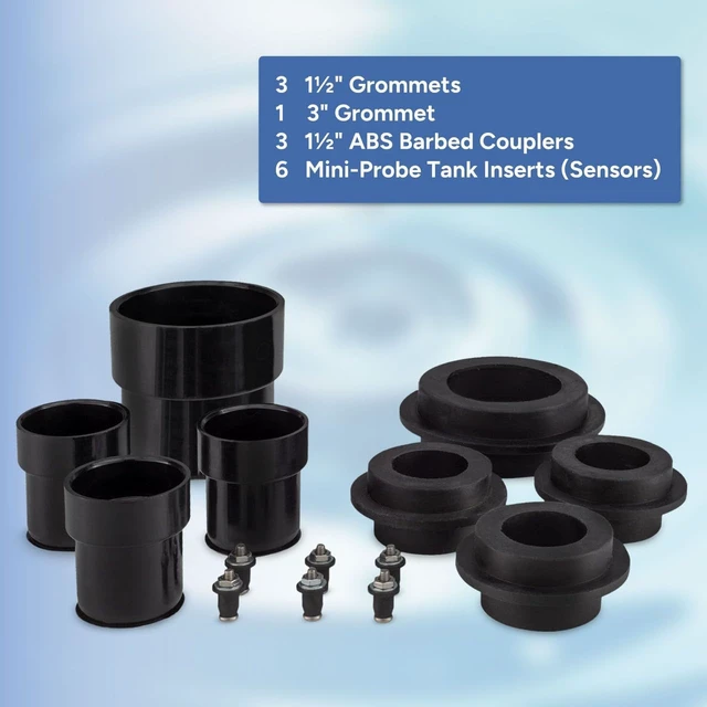 Alt view image 3 of 7 - Universal RV Holding Tank Fittings Installation Kit, Made in America