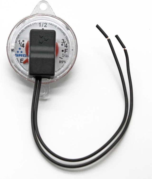 Main image of 0-90 Ohm Twin-Site Remote Dial Gauge for RV ASME Propane Tanks Screw-On Gauge