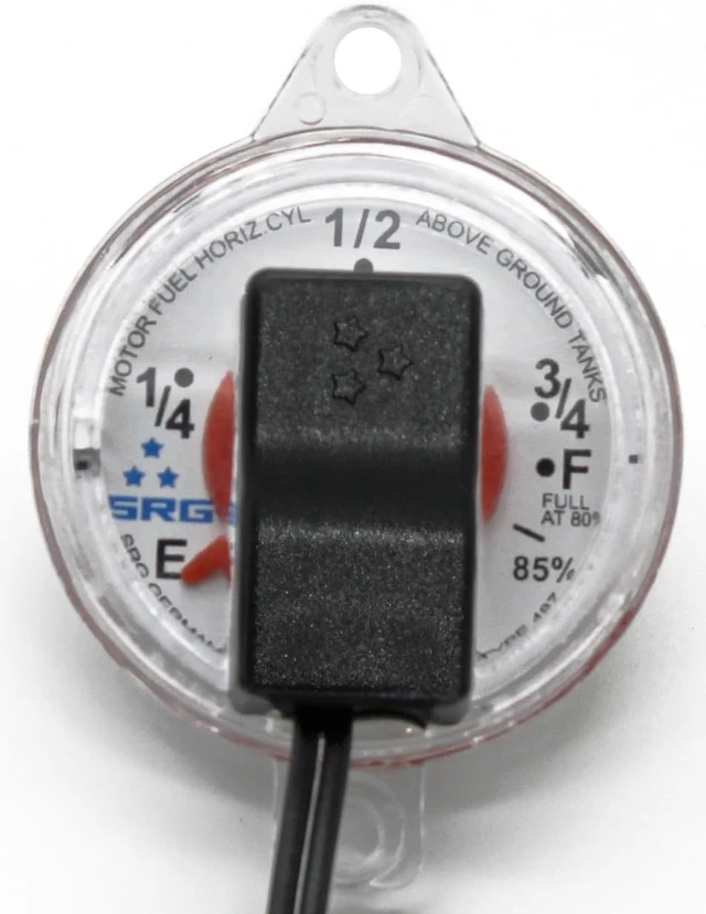 Alt view image 6 of 7 - 0-90 Ohm Twin-Site Remote Dial Gauge for RV ASME Propane Tanks Screw-On Gauge